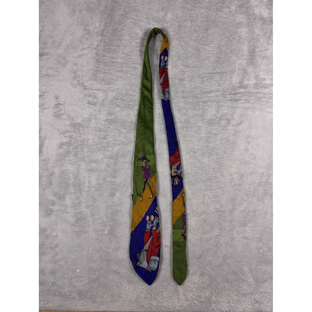 Vtg Jean Paul Gaultier Necktie 3.5 in Width Woven Texture Mens